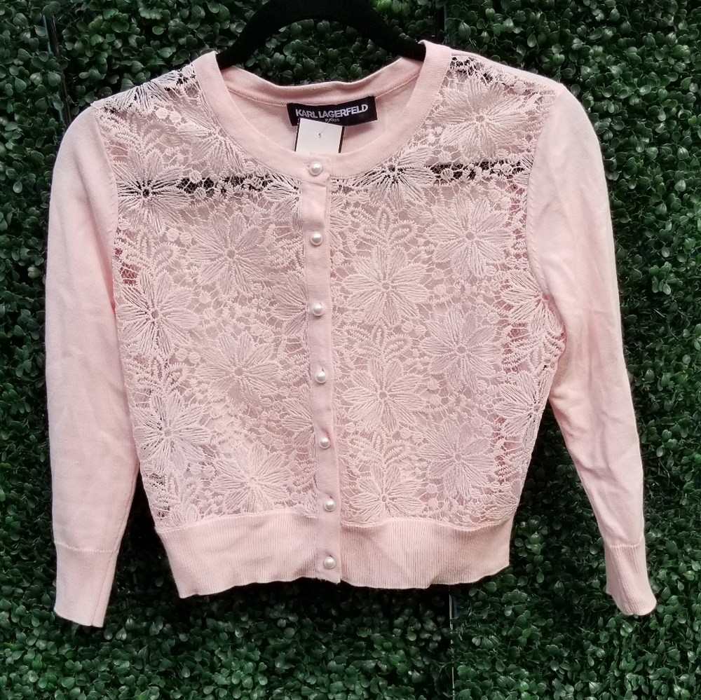 Karl Lagerfeld Crop Sweater